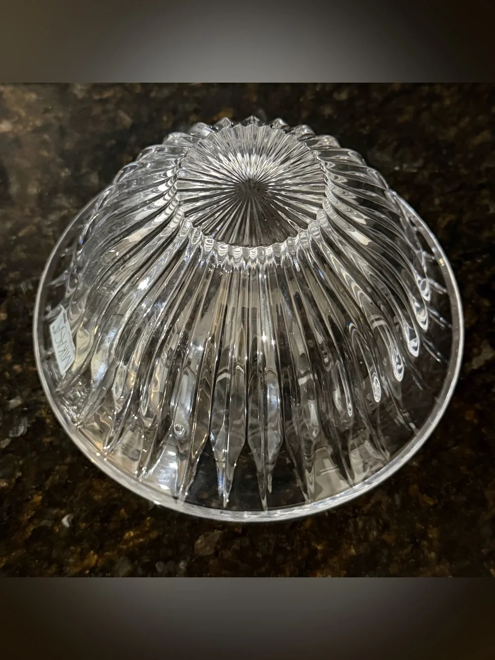 Mikasa Tiara 6” Crystal Bowl | Vintage Slovenia Glass Bowl | Original Sticker